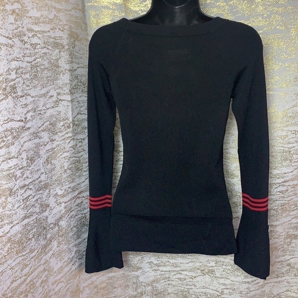 I-N-C International Concepts Black Bell Sleeve Knitted Sweater Size S - Picture 6 of 11